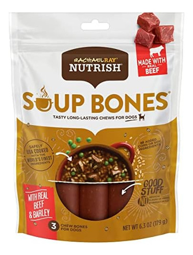 Rachael Ray Nutrish Soup Bones Dog Treats, Sabor A Carne Y C