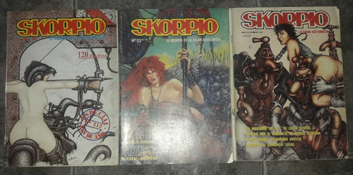 Lote 3 Revistas Skorpio N°183-212-233