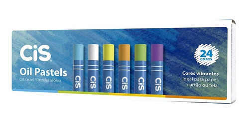 Giz Pastel Oleoso Cis 24 Cores