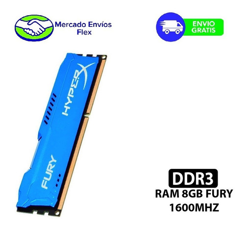 Memoria Hyper Fury Ddr3 8gb 1600mhz Precio A1!!