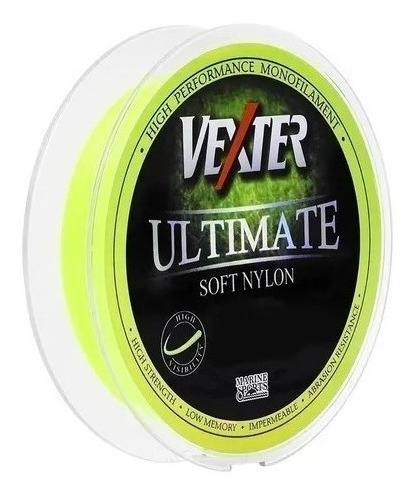 Linha Monofilamento Vexter 0,37mm 18,6lb 300m Amarela