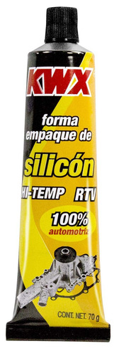 Forma Empaque De Silicón Negro 70 Gr