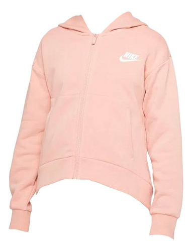 Campera Nike Niños G Nsw Club Flc Fz Hoodie - Pink