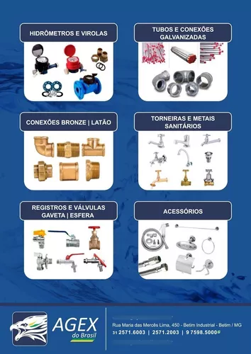 Kit Cavalete Padrão Copasa 1/2 Com Bloco De Concreto - Hidrauconex