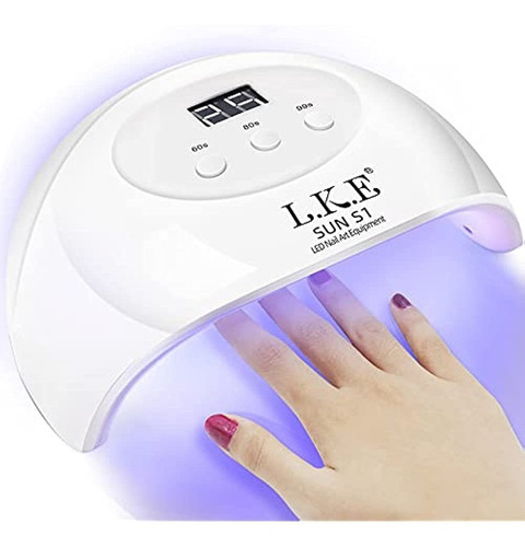 Lámpara De Uñas Led Uv, Secador De Uñas Lke 72w Lámpara De C