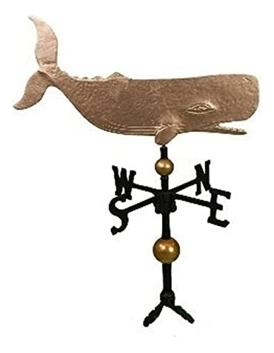 32-inch Deluxe Weathervane With Gold Whale Ornament