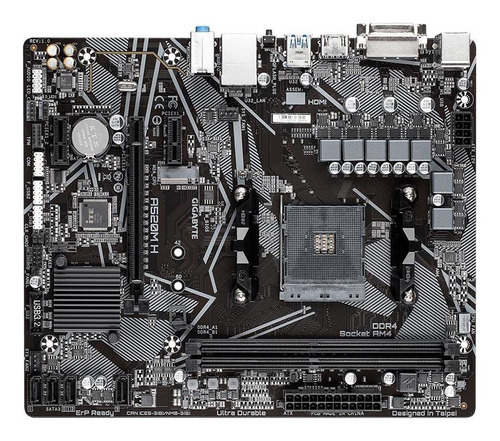 Placa-mãe Gigabyte A520m H,amd A520 Matx Ddr4