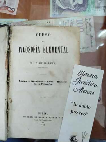 Curso De Filosofía Elemental Jaime Balmes