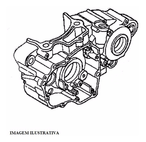 Carcaça Motor Honda Crf 250 R 2008 Lado Esquerdo Original