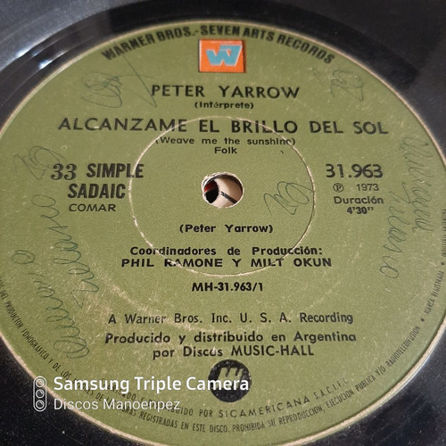 Simple Peter Yarrow W 7 C19