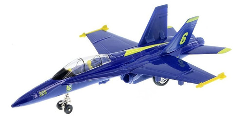 9  X-planes Us Navy F-18 hornet Azul Jet Juguete Con Pull .