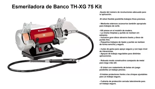 Amoladora Mini Torno EINHELL TH-XG 75 Kit