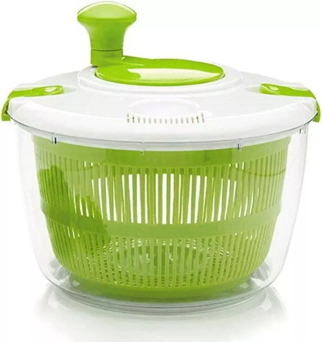 Centrifuga Secador De Lechuga Frutas Salad Spinner Color Verde