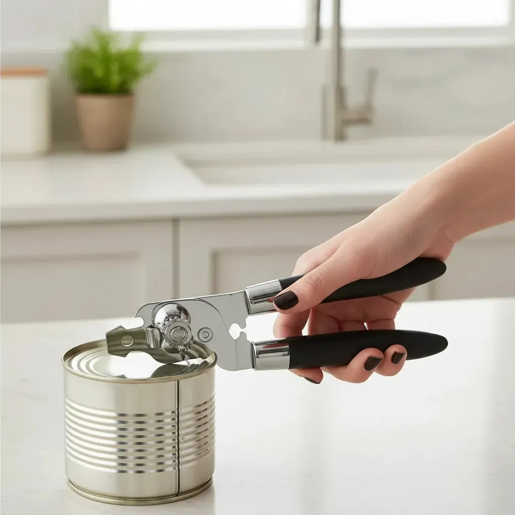 Abridor de Latas Star Manual Multifuncional em Aço Inox com Abridor de Garrafas