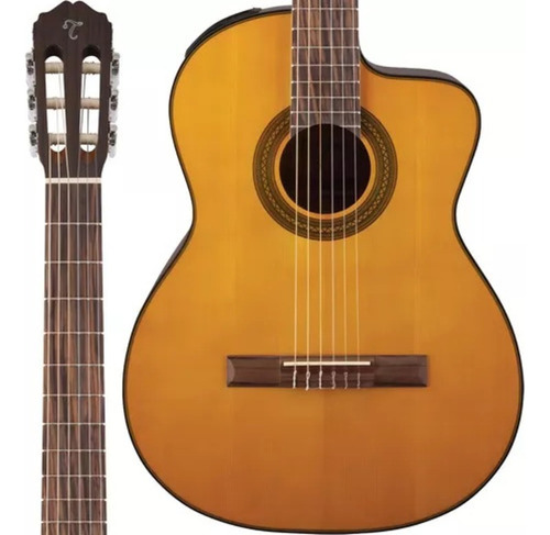 Violão Clássico Takamine Gc1ce Para Destros Natural Ébano Br