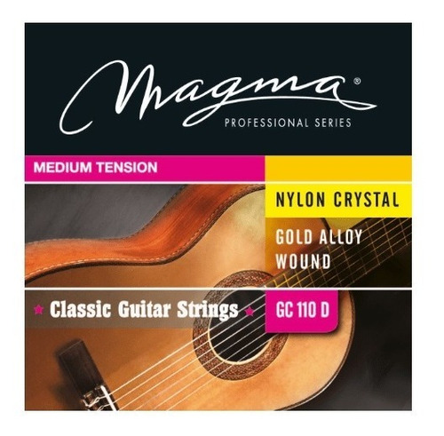 Magma Gc110d Encordado Guitarra Clasica Dorada