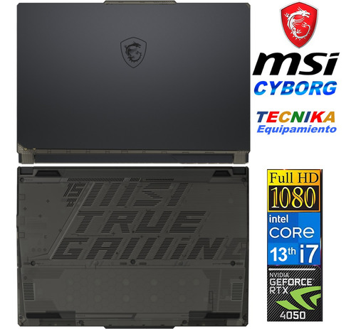 Notebook Gamer Msi Cyborg 15.6 I7 13º 512gb Ssd 16gb Rtx4050