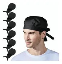 Comprar 6pzs Gorro Cofia Para Chef Cocinero Estilo Turbante Unisex