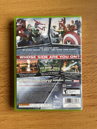 Jogo - Marvel Ultimate Alliance 2 - Xbox 360 (Usado)