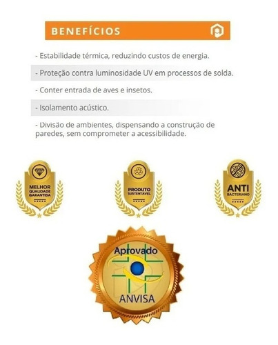 Cortina De Pvc Para Açougue - Larg 1,00 X Alt 2,20 - Polar