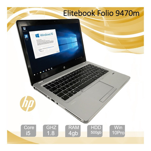 Hp Elitebook Folio 9470m,core I5, Ram 4gb, 500gb, W10 Bg