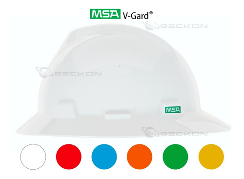 Imagen 7 de 9 de Casco De Seguridad Ala Ancha Redonda Vgard *msa* Con Matraca