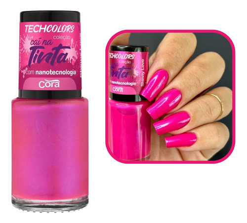 Coleção Esmaltes Techcolors Cora 9ml Cai Na Tinta Cor Shinny Love