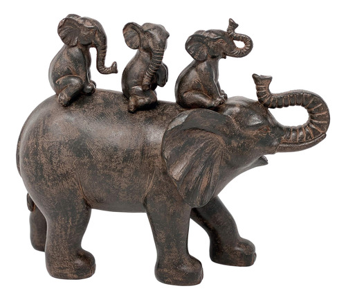 Nature's Mark Figura De Estatua De Resina De Elefante De 8 P