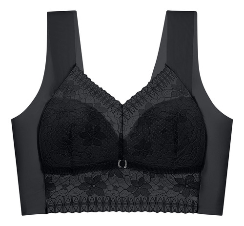 M Ropa Interior De Encaje Sin Tirantes Para Mujer Con Cuello