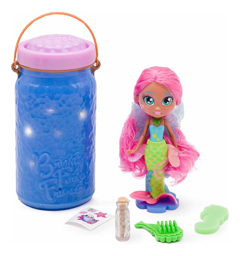 Bright Fairy Friends Bff - Muñeca Sirena Alas Cambian Color