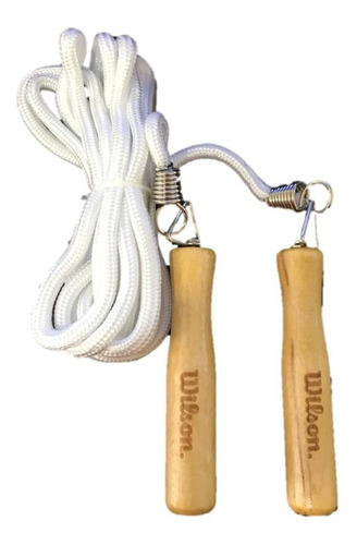 Cuerda Con Salto Nylon Mangos De Madera Wilson