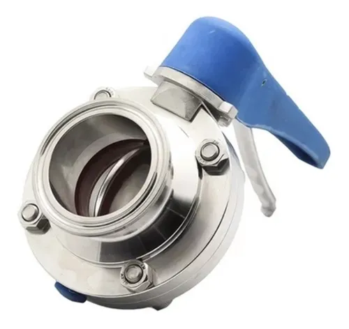 Válvula De Mariposa Clamp 1.5 Acero Inoxidable