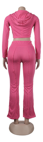 Conjunto De Pantalones Delgados De Dos Piezas A La Moda Para