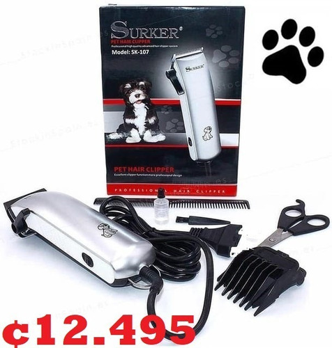 Cortapelo Surker Sk-107 Para Perros Y Gatos Corta Pelo Anima