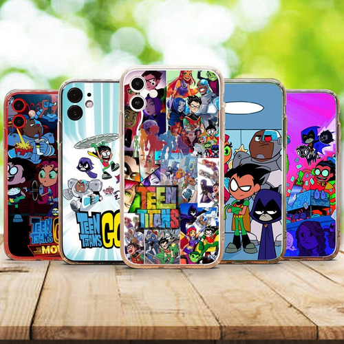 Funda Acrigel Personalizada Todos Los Modelos  Teen Titans