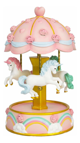 Carousel Music Box, Musical Carousel Horse Que Cambia De Col