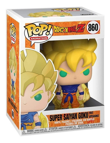 Imagem 3 de 4 de Boneco Funko Pop Super Saiyan Goku 860 - Dragonball Z Dbz