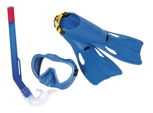 Kit Buceo Bestway 25039 Snorkel Patas De Rana Para +3 Años