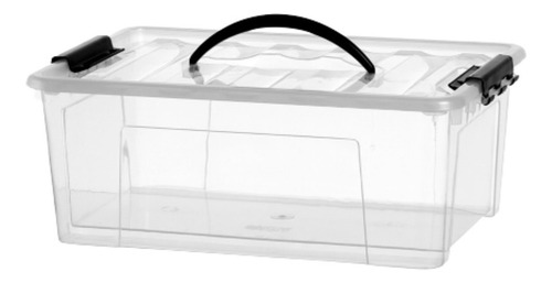 Caixa 20 Litros Container Transparente C/trava Organizadora