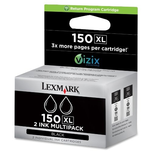 Lexmark Alto Rendimiento 150xl Twin Pack Negro - 14n1813