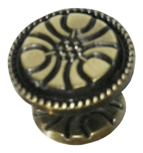 Imagen 1 de 3 de Tirador Pomo Frances 4 Unidades 28mm Metalico Herraje Mueble