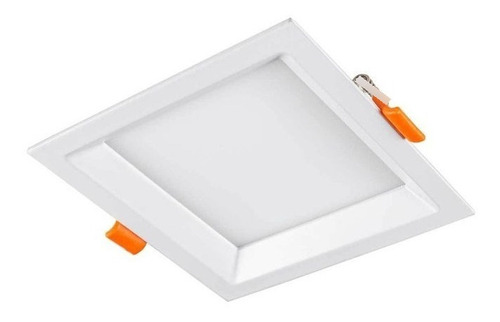 Plafon Led Embutir Recuado Aluminio 12w 4000k Branco Neutro