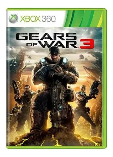 Gears Of War 3 Xbox 360 Jogo Exclusivo Microsoft Studios