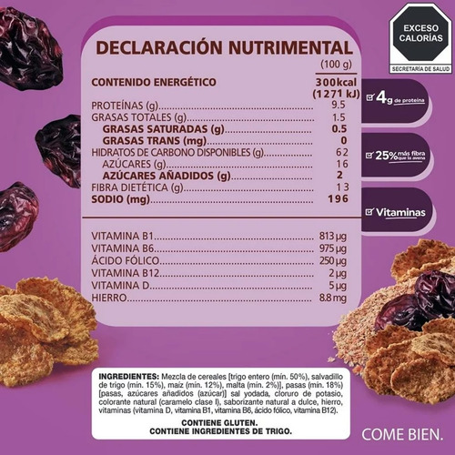 Cereal All Bran Pasas Kellogg's 490 Gr