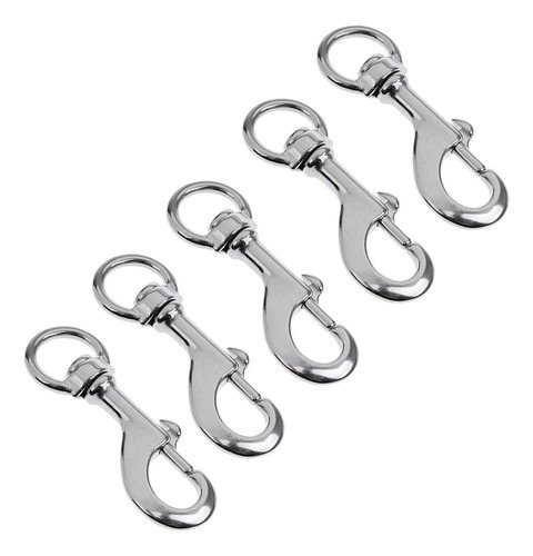 Set Of 5 Swivel Hooks, Pet Clip