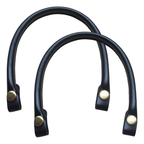 4 X 2 Uds. De Asas De Bolso De Cuero Pu, Asas De Bolso Negro