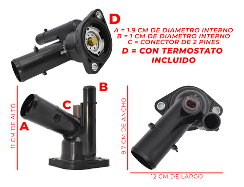 Toma De Agua Con Termostato Camry Higlander Rav4 Sienna