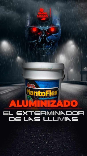 Pintura Impermeabilizante Manto Flex Silver Cuñete Aluminio
