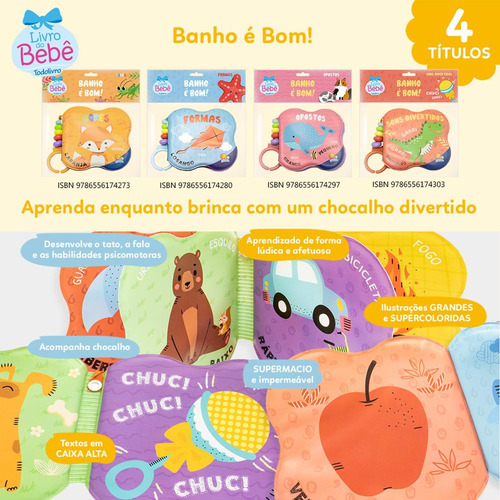 Banho É Bom! Sons Divertidos, De Todolivro. Editora Todolivro, Capa Mole Em Português