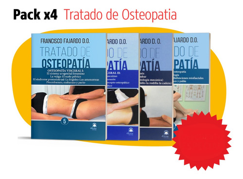 Pack Oferta 4 Tomos Tratado De Osteopatia De Fajardo Ruiz